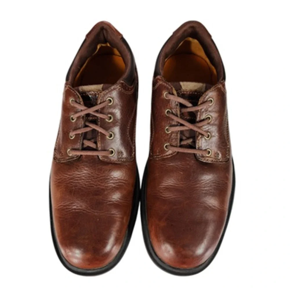 Timberland Shoes Mens Size 8‎ Brown Leather Lace Up Comfort Casual Oxford 5127A